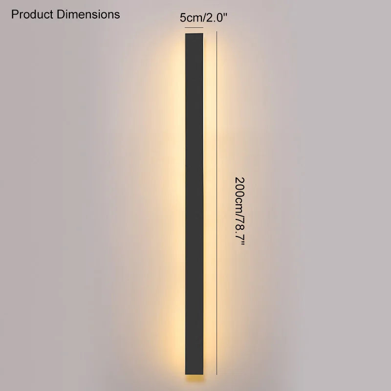IP65 Waterproof Wall Lamp LED  Wall Lamp Black